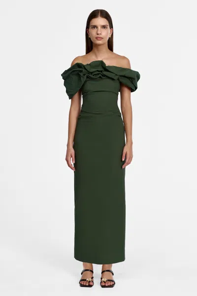 Acler Gifford Maxi Dress In Green