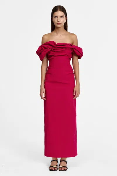 Acler Gifford Maxi Dress In Pink