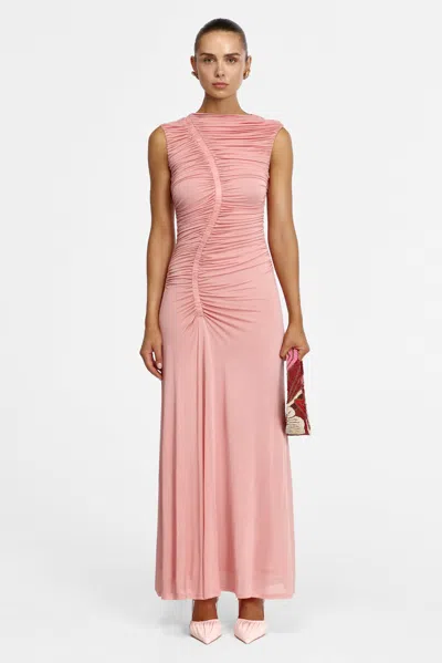 Acler Gillan Maxi Dress In Pink