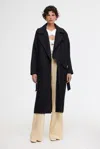 Acler Gladstone Coat In Black