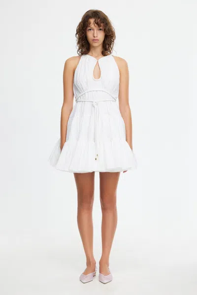 Acler Glastonbury Mini Dress In White