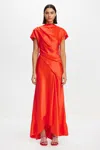 Acler Glatton Maxi Dress In Red
