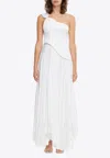 Acler Grangecourt One-shoulder Maxi Dress In White
