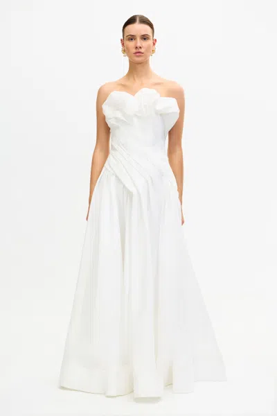 Acler Greenholm Maxi Dress In White