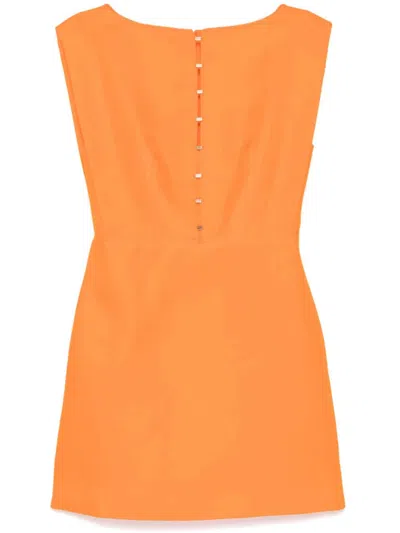 Acler Grindale Mini Dress In Orange