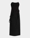 Acler Grovehill Strapless Midi Dress In Black