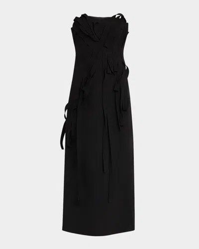 Acler Grovehill Strapless Midi Dress In Black