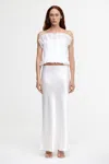Acler Halewood Maxi Skirt In White