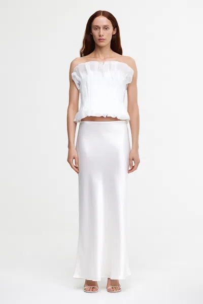 Acler Halewood Maxi Skirt In White