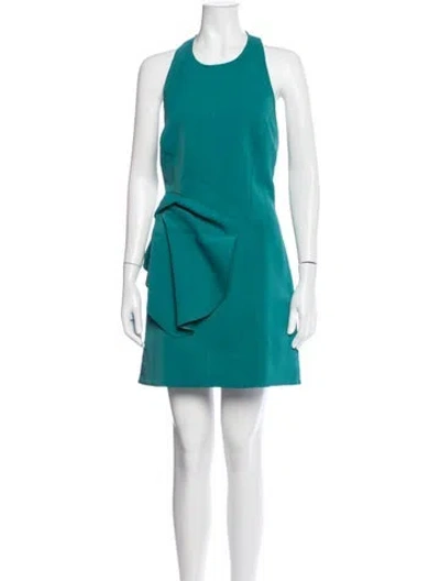 Pre-owned Acler Halterneck Mini Dress W/ Tags In Green