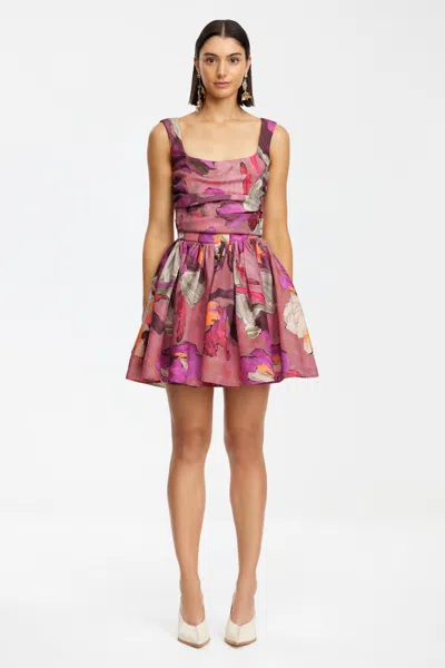 Acler Hamany Mini Dress In Multi