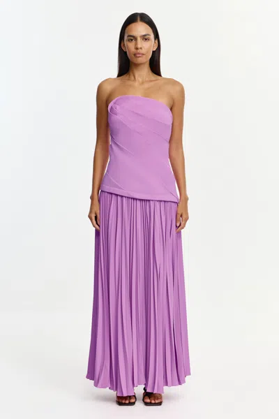 Acler Harden Maxi Dress In Purple