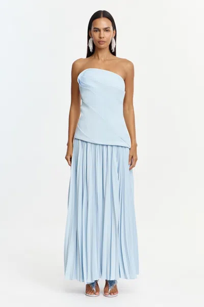 Acler Harden Maxi Dress In Blue