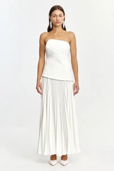 Acler Harden Maxi Dress In White