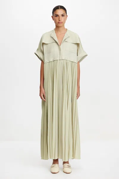 Acler Havering Maxi Dress In Gray