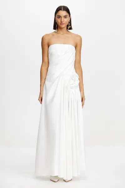Acler Hawford Maxi Dress In White