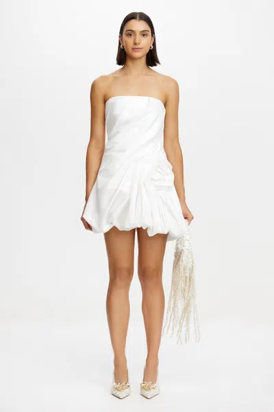 Acler Hawford Mini Dress In White