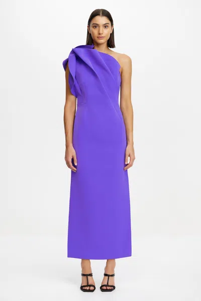 Acler Hawkley Midi Dress In Purple