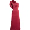 Acler Hawkley One-shoulder Midi Dress In Pink