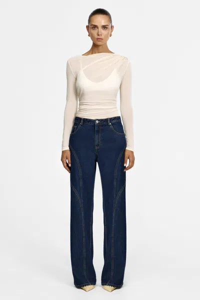 Acler Heath Jean In Blue
