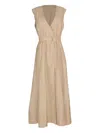 Acler Hepworth Belted Sleeveless Maxi Dress In Neutral