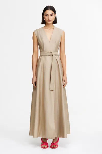 Acler Hepworth Maxi Dress In Brown