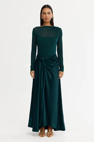 Acler Hertfordshire Maxi Dress In Blue