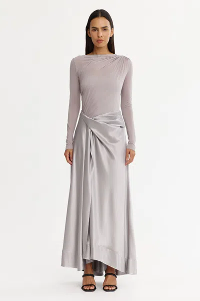 Acler Hertfordshire Maxi Dress In Gray