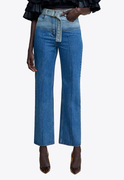 Acler High-waist Hawkin Jeans In Blue