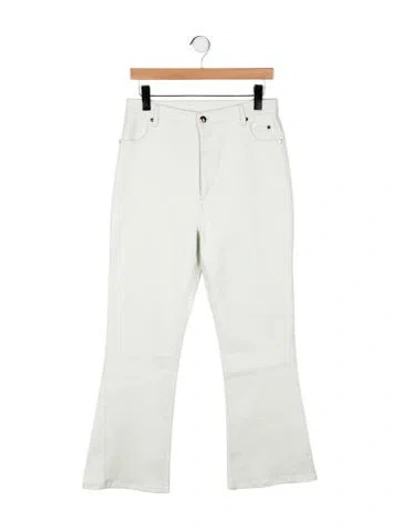 Pre-owned Acler High-rise Wide Leg Jeans In Green