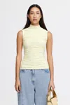 Acler Hilton Top In Yellow
