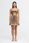Acler Holcot Mini Dress In Brown