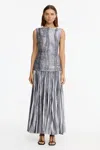 Acler Holden Maxi Dress In Gray