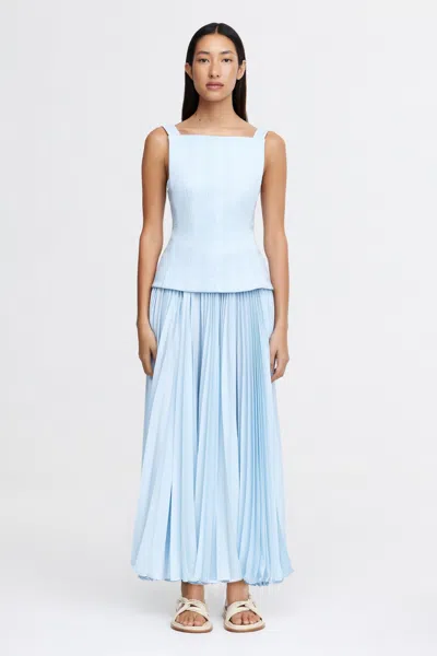 Acler Hollinshill Maxi Dress In Blue