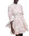 Acler Holman Dress In Terazzo Print In Neutral