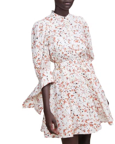 Acler Holman Dress In Terazzo Print In Multi