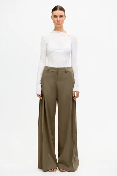 Acler Holmgate Pant In Brown