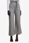 Acler Houndstooth Pacific Pants In Gray
