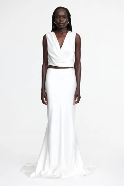 Acler Hourston Maxi Skirt In White