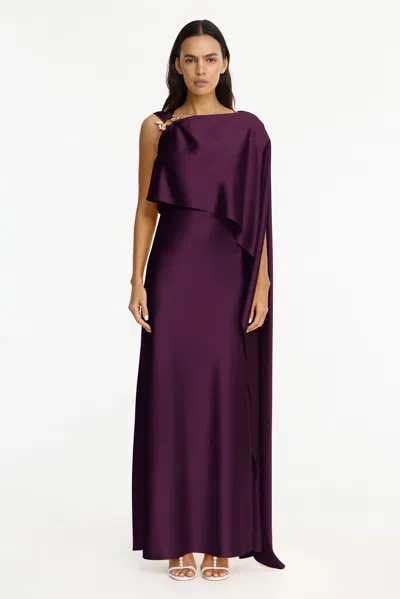 Acler Humfield Maxi Dress In Purple