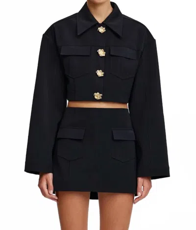 ACLER HUNSTON CROPPED JACKET IN BLACK