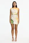 Acler Inkford Mini Dress In Yellow