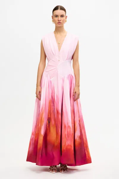 Acler Innoxhill Maxi Dress In Pink
