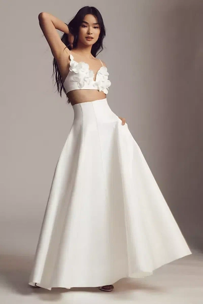 Acler Isla Maxi Skirt In White