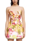 Acler Isla Floral Mini Dress In Multi