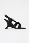 Acler Iverly Knot Wedge In Black