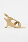 Acler Iverly Knot Wedge In Neutral
