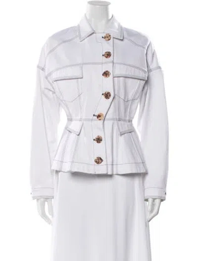 Pre-owned Acler Jacket In White