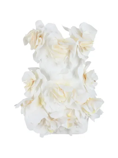 Acler Jackhill Floral Mini Dress In White