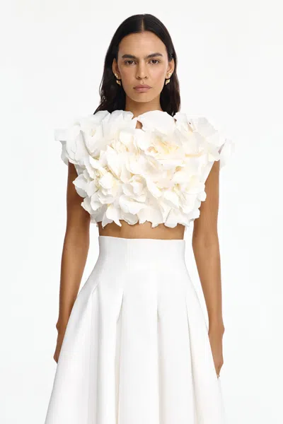 Acler Jackhill Floral Top In Neutral
